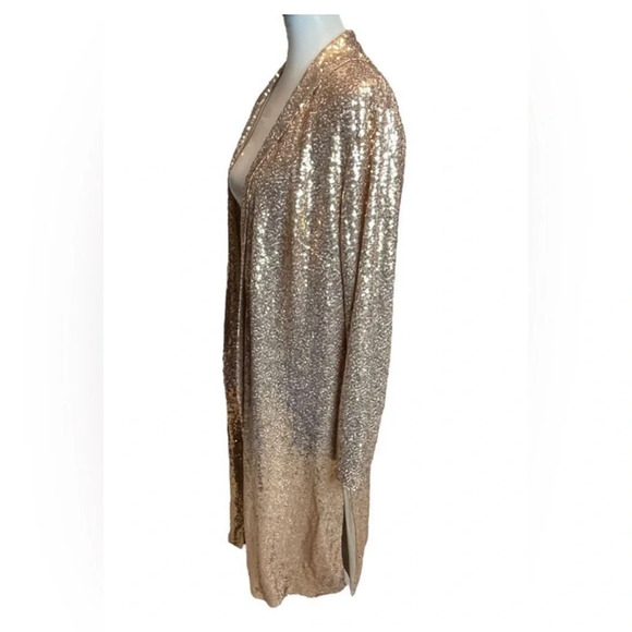 Lane Bryant Gold Sequin Duster - Picture 4 of 12